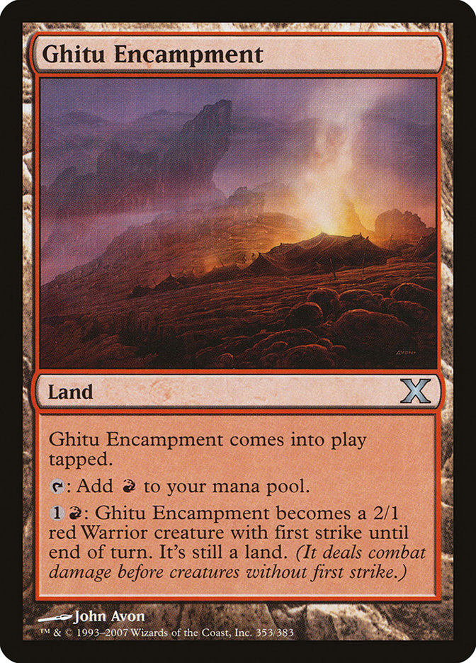 Ghitu Encampment [Tenth Edition] | Local Legends