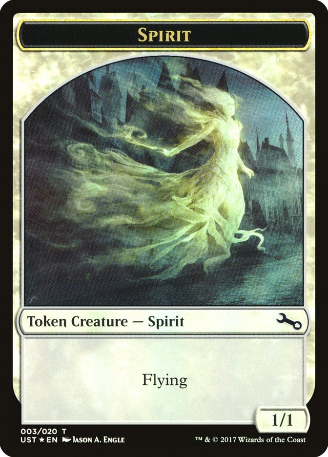 Spirit (003) // Spirit Double-sided Token [Unstable Tokens] | Golgari Games