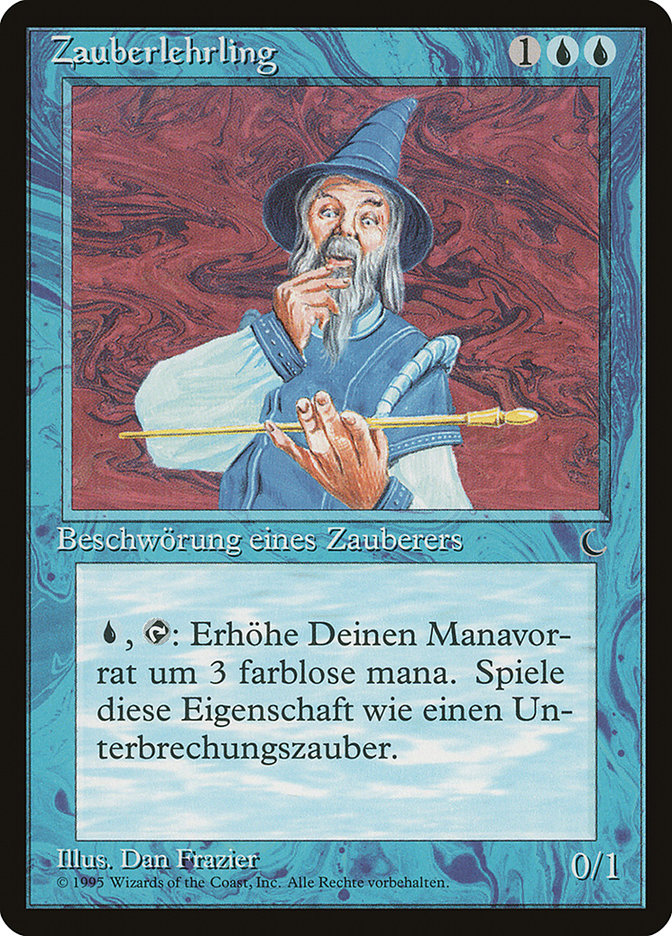 Apprentice Wizard (German) - "Zauberlehrling" [Renaissance] | Golgari Games