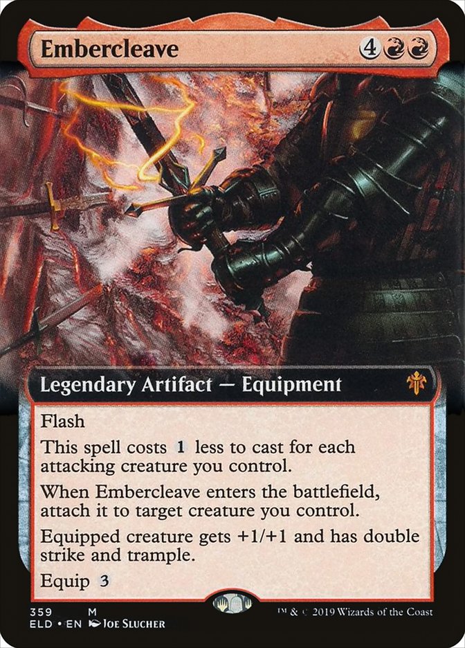 Embercleave (Extended Art) [Throne of Eldraine] | Local Legends