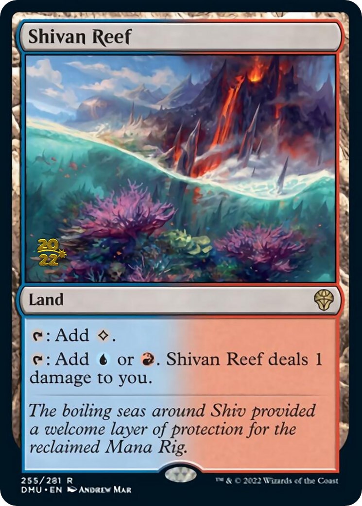 Shivan Reef [Dominaria United Prerelease Promos] | Local Legends