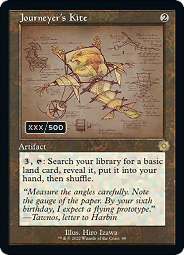 Journeyer's Kite (Retro Schematic) (Serial Numbered) [The Brothers' War Retro Artifacts] | Local Legends