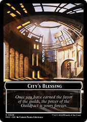 City's Blessing // Human Soldier Double-Sided Token [Murders at Karlov Manor Commander Tokens] | Golgari Games