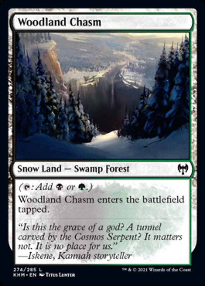 Woodland Chasm [Kaldheim] | Golgari Games