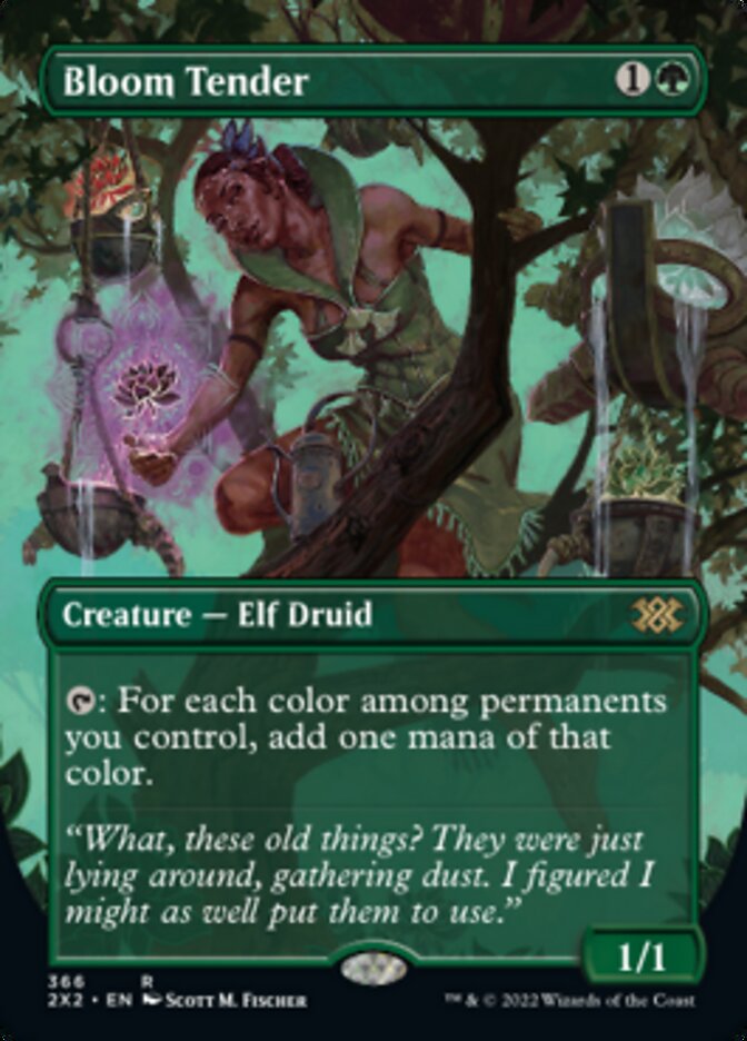 Bloom Tender (Borderless Alternate Art) [Double Masters 2022] | Golgari Games