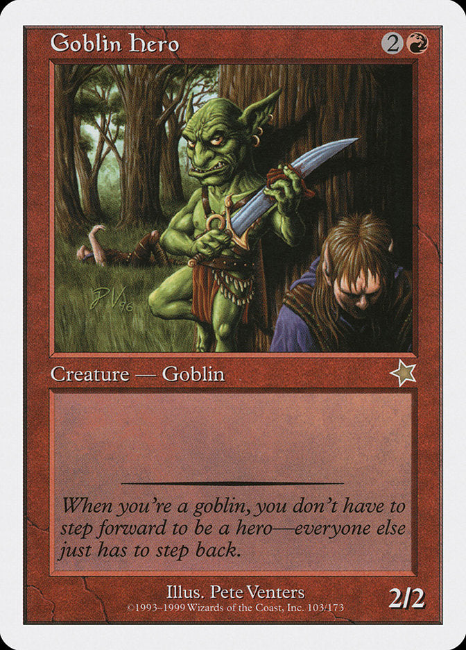 Goblin Hero [Starter 1999] | Golgari Games