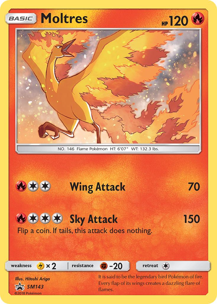 Moltres (SM143) [Sun & Moon: Black Star Promos] | Golgari Games