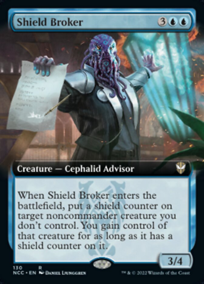 Shield Broker (Extended Art) [Streets of New Capenna Commander] | Golgari Games