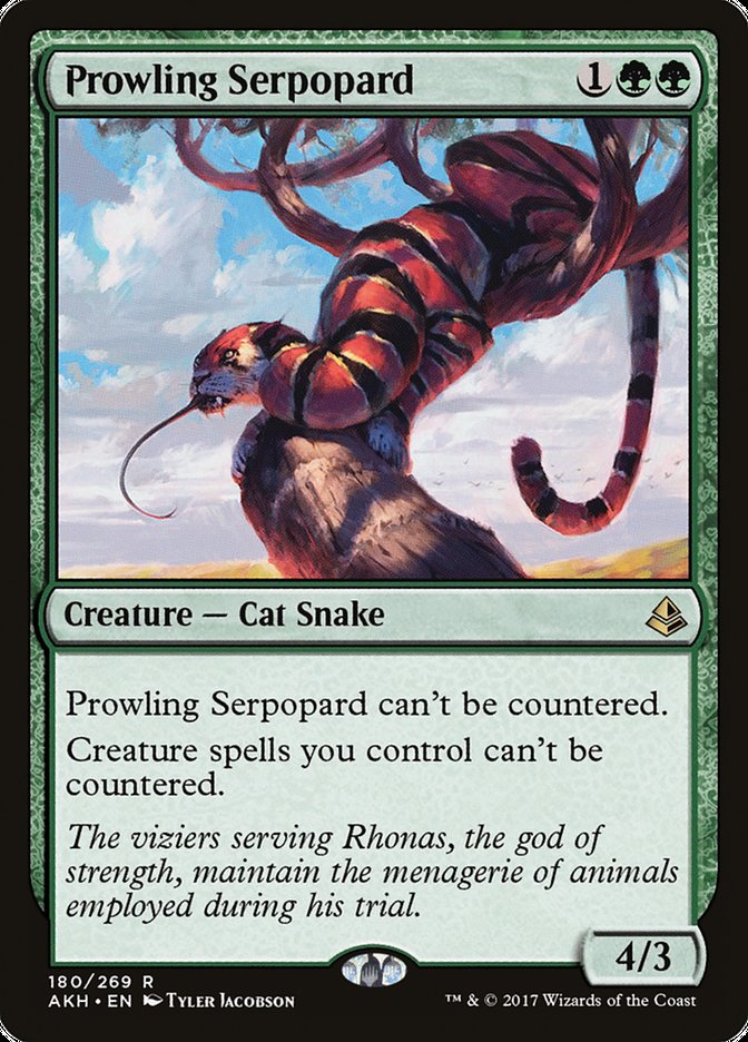 Prowling Serpopard [Amonkhet] | Golgari Games