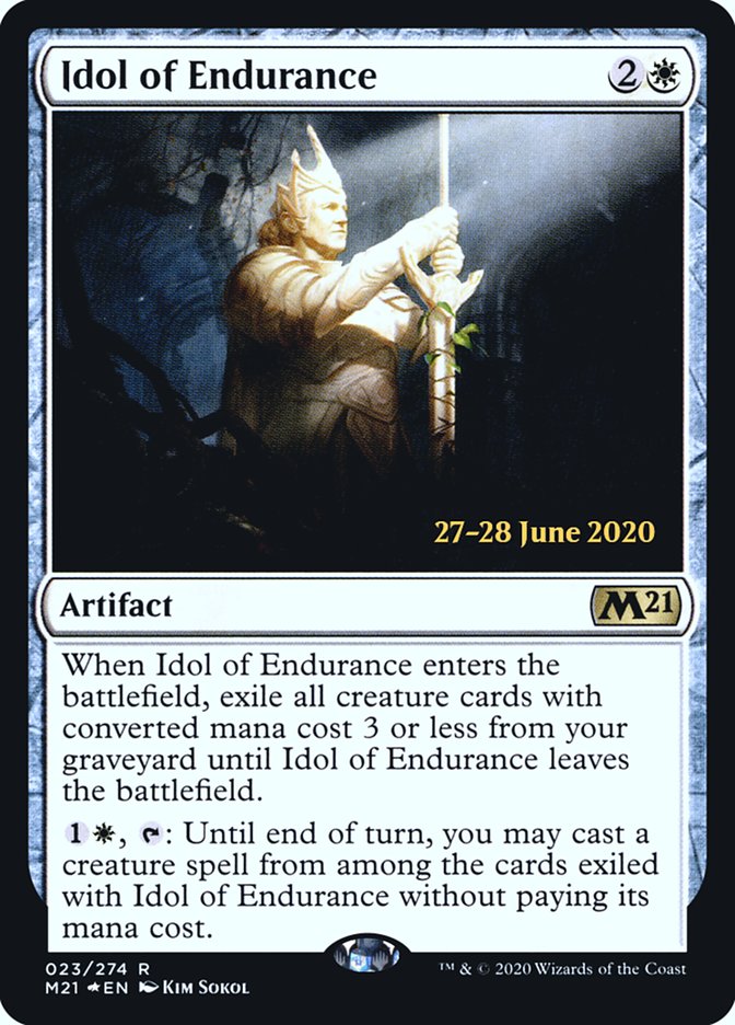 Idol of Endurance [Core Set 2021 Prerelease Promos] | Golgari Games