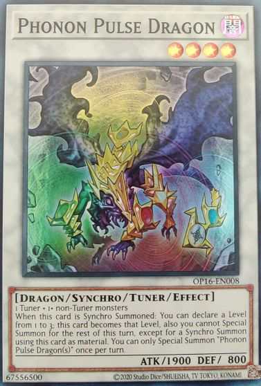 Phonon Pulse Dragon [OP16-EN008] Super Rare | Golgari Games