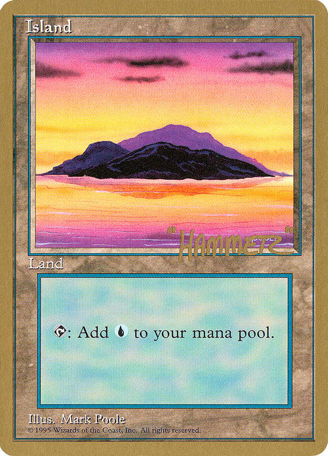 Island (shr368) (Shawn "Hammer" Regnier) [Pro Tour Collector Set] | Golgari Games