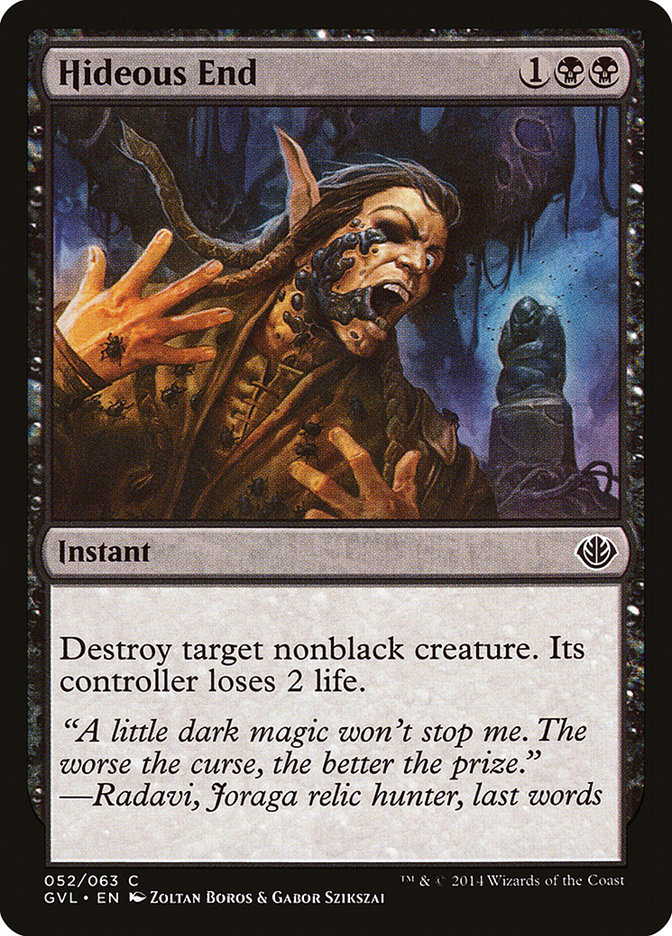 Hideous End (Garruk vs. Liliana) [Duel Decks Anthology] | Local Legends