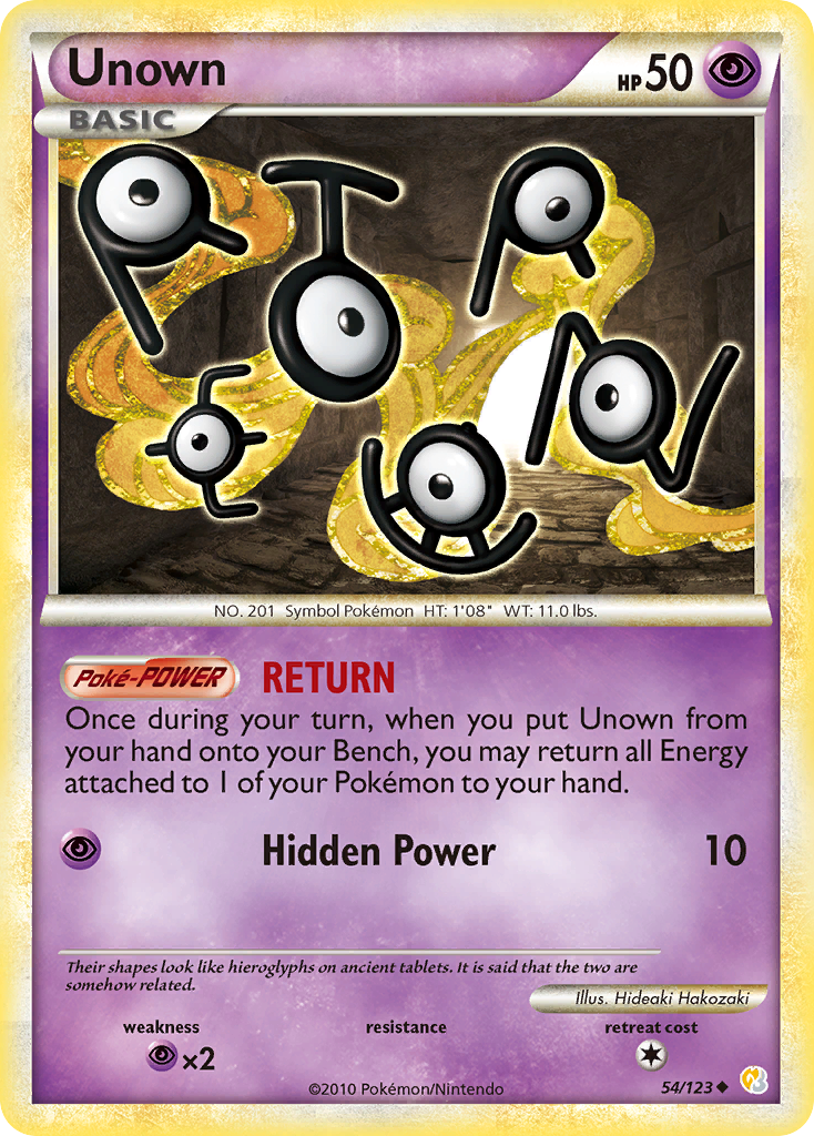 Unown (54/123) [HeartGold & SoulSilver: Base Set] | Golgari Games