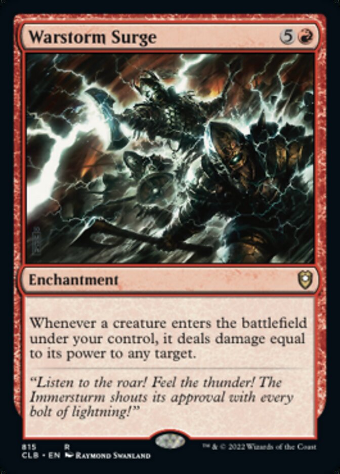 Warstorm Surge [Commander Legends: Battle for Baldur's Gate] | Local Legends