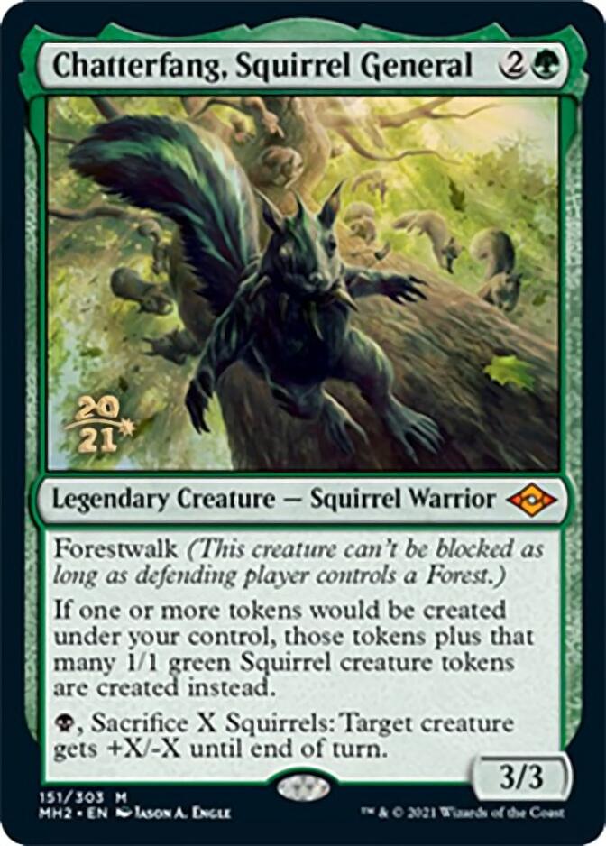 Chatterfang, Squirrel General [Modern Horizons 2 Prerelease Promos] | Golgari Games