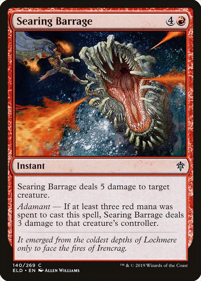 Searing Barrage [Throne of Eldraine] | Local Legends