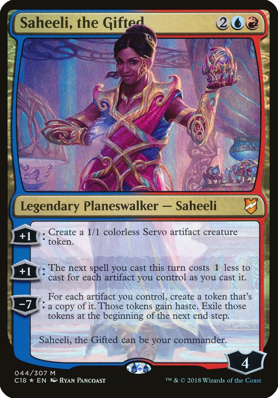 Saheeli, the Gifted (Oversized) [Commander 2018 Oversized] | Golgari Games