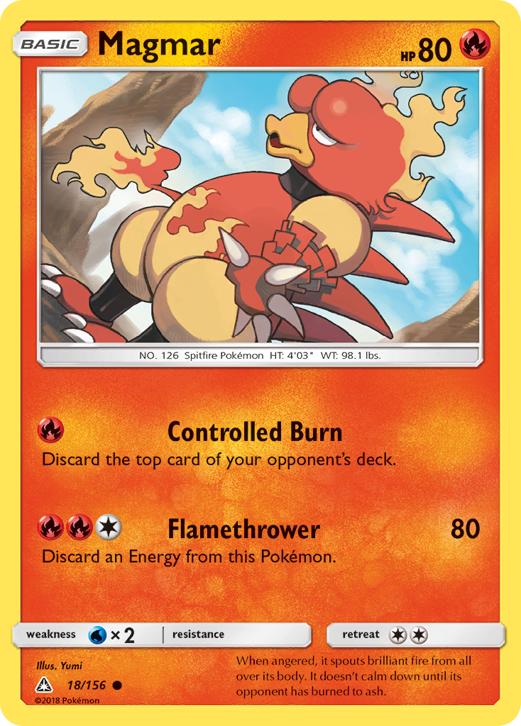 Magmar (18/156) [Sun & Moon: Ultra Prism] | Golgari Games