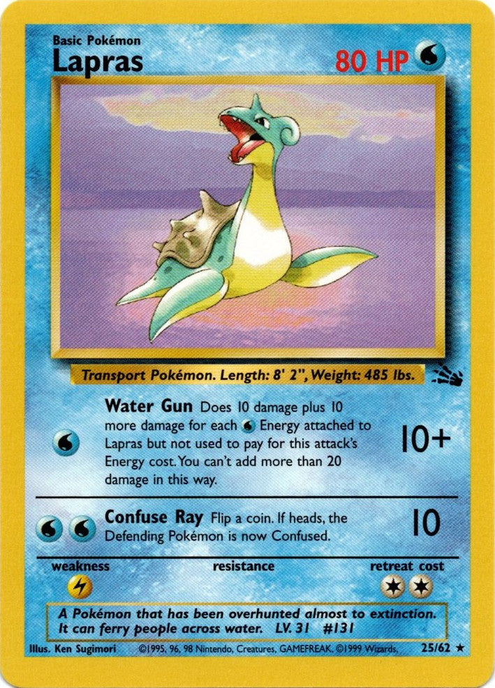 Lapras (25/62) [Fossil Unlimited] | Golgari Games