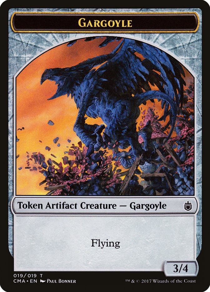 Gargoyle Token [Commander Anthology Tokens] | Local Legends