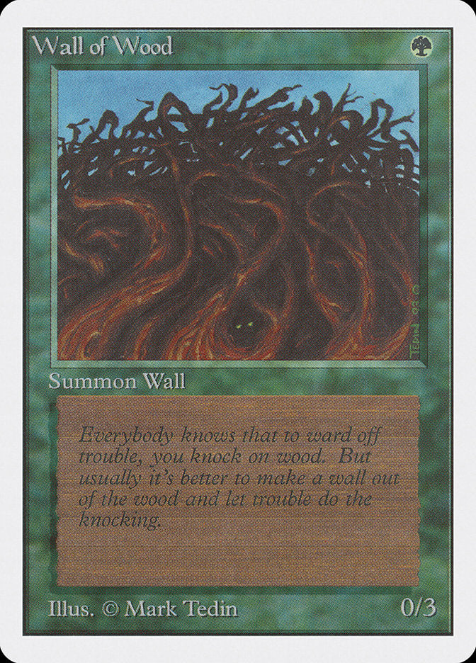 Wall of Wood [Unlimited Edition] | Golgari Games