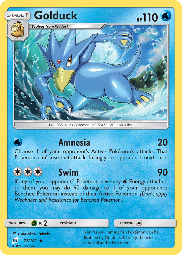 Golduck (27/181) [Sun & Moon: Team Up] | Golgari Games