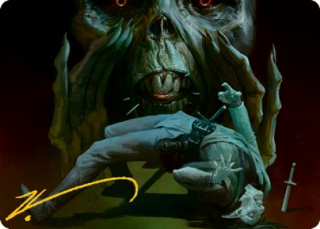 Power Word Kill Art Card (Gold-Stamped Signature) [Dungeons & Dragons: Adventures in the Forgotten Realms Art Series] | Local Legends