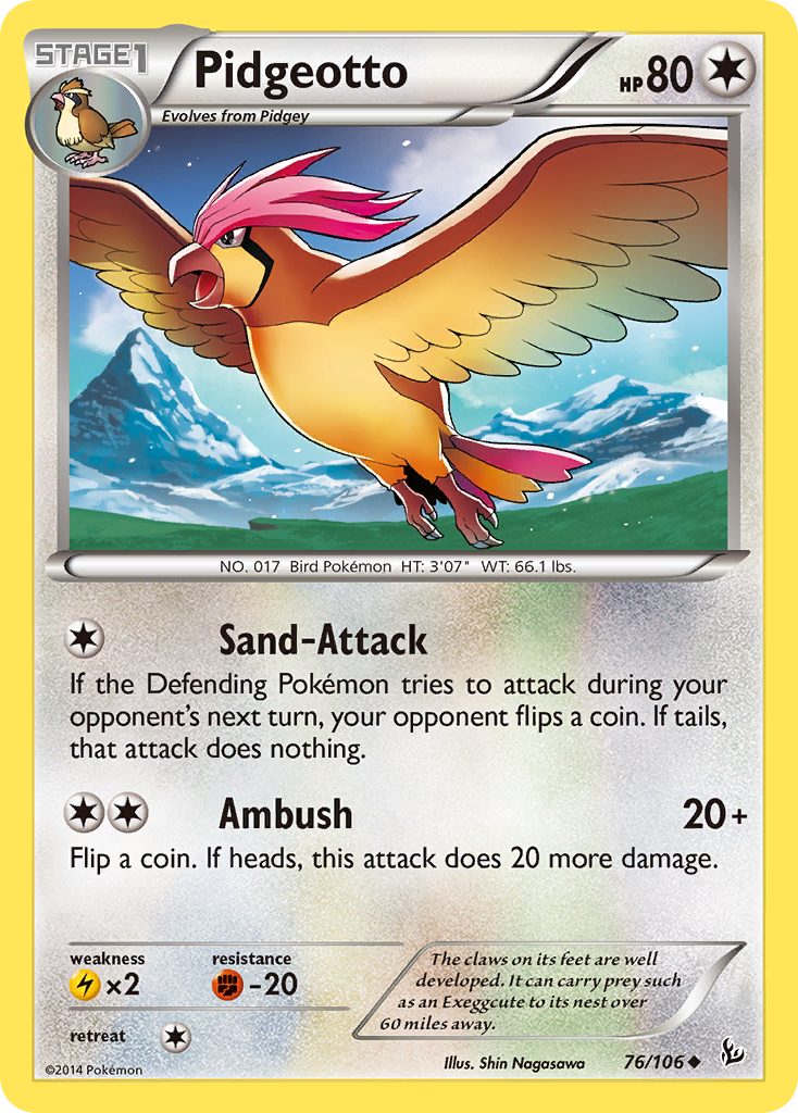 Pidgeotto (76/106) [XY: Flashfire] | Golgari Games