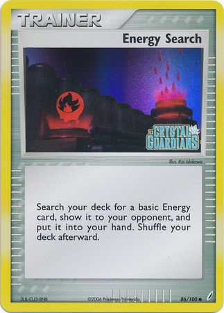 Energy Search (86/100) (Stamped) [EX: Crystal Guardians] | Golgari Games