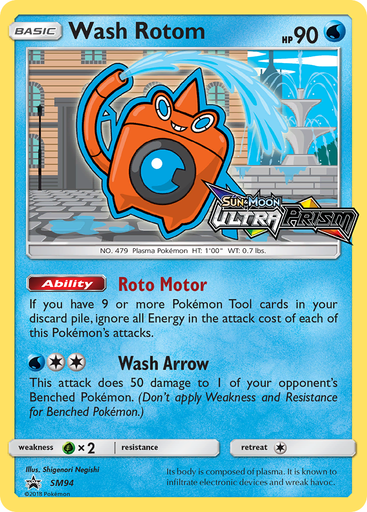 Wash Rotom (SM94) [Sun & Moon: Black Star Promos] | Golgari Games