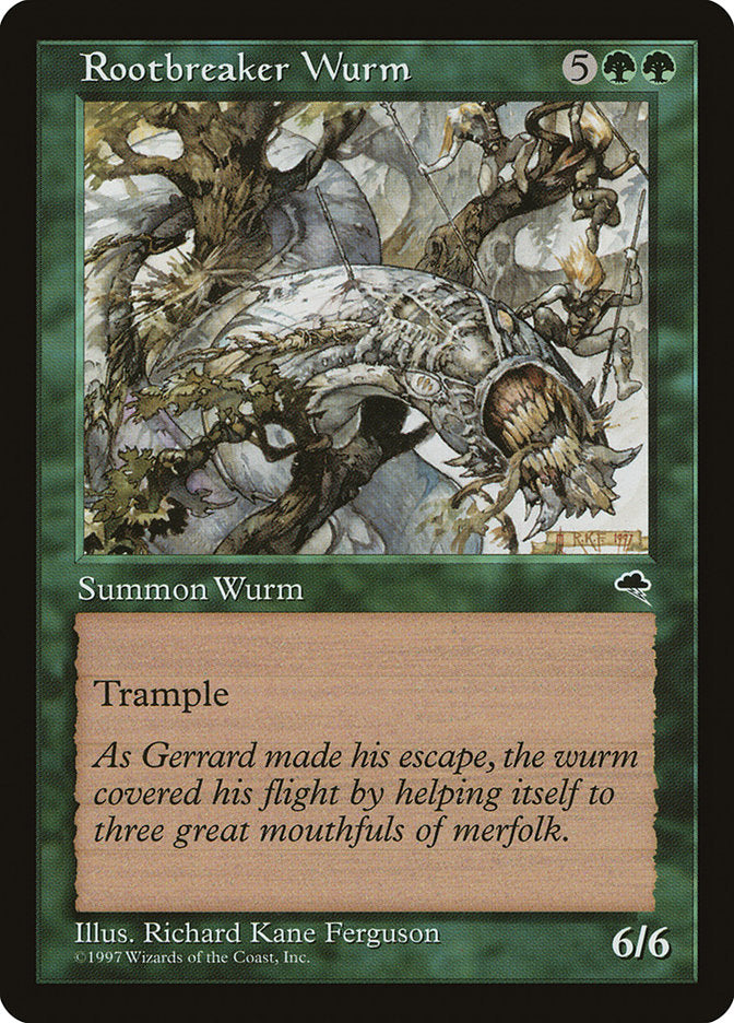 Rootbreaker Wurm [Tempest] | Golgari Games