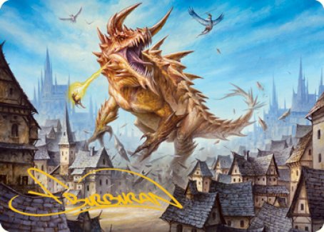 Tarrasque Art Card (Gold-Stamped Signature) [Dungeons & Dragons: Adventures in the Forgotten Realms Art Series] | Local Legends