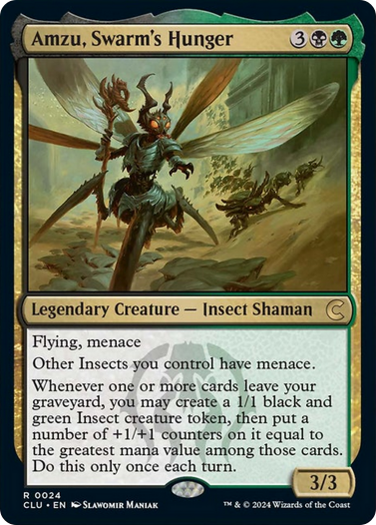 Amzu, Swarm's Hunger [Ravnica: Clue Edition] | Golgari Games