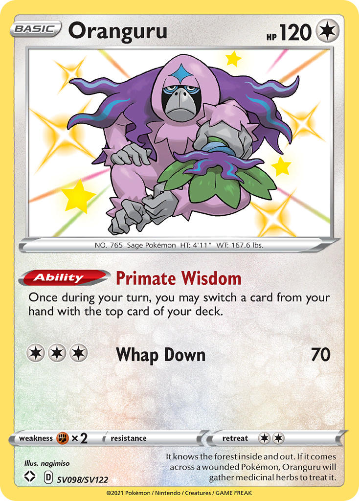 Oranguru (SV098/SV122) [Sword & Shield: Shining Fates] | Local Legends