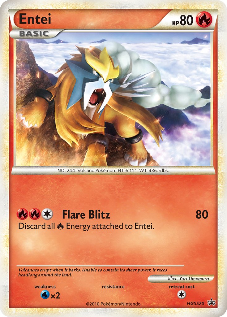 Entei (HGSS20) [HeartGold & SoulSilver: Black Star Promos] | Golgari Games