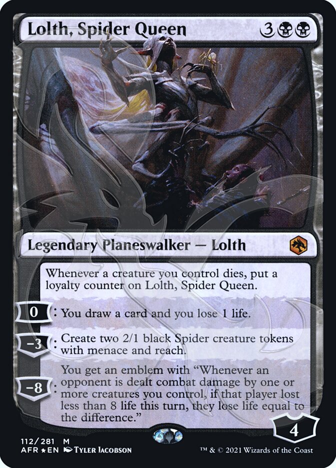 Lolth, Spider Queen (Ampersand Promo) [Dungeons & Dragons: Adventures in the Forgotten Realms Promos] | Golgari Games