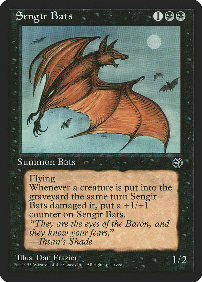Sengir Bats (Ihsan's Shade Flavor Text) [Homelands] | Local Legends
