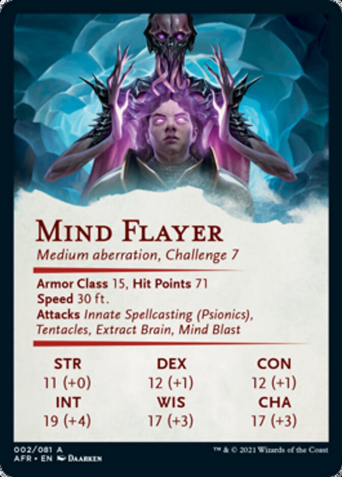Mind Flayer Art Card [Dungeons & Dragons: Adventures in the Forgotten Realms Art Series] | Local Legends