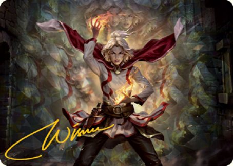 Delina, Wild Mage Art Card (Gold-Stamped Signature) [Dungeons & Dragons: Adventures in the Forgotten Realms Art Series] | Local Legends