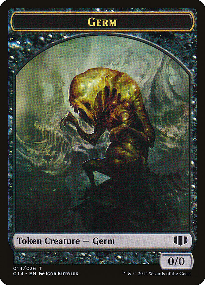 Stoneforged Blade // Germ Double-sided Token [Commander 2014 Tokens] | Golgari Games