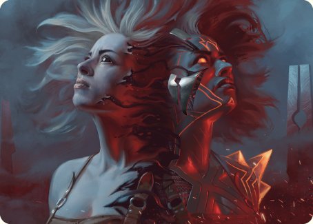 Thrill of Possibility Art Card [Phyrexia: All Will Be One Art Series] | Local Legends