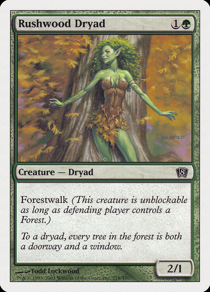 Rushwood Dryad [Eighth Edition] | Local Legends