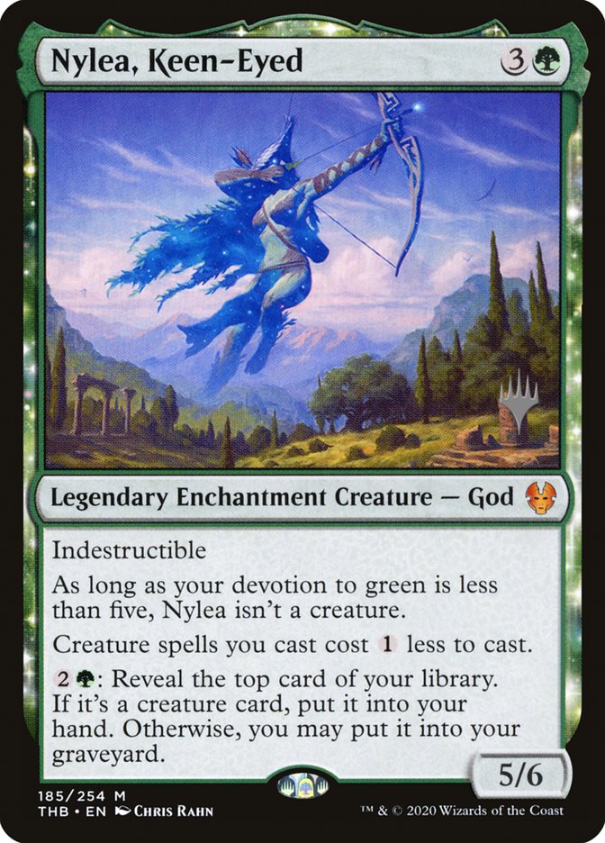 Nylea, Keen-Eyed (Promo Pack) [Theros Beyond Death Promos] | Local Legends