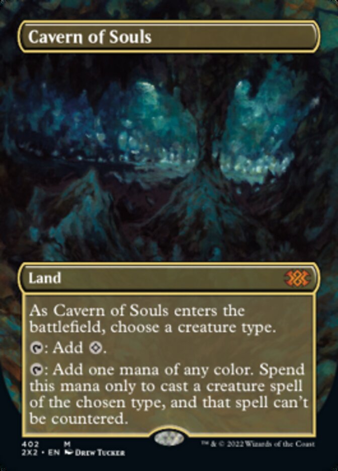 Cavern of Souls (Borderless Alternate Art) [Double Masters 2022] | Golgari Games