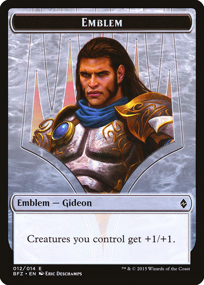 Gideon, Ally of Zendikar Emblem [Battle for Zendikar Tokens] | Golgari Games