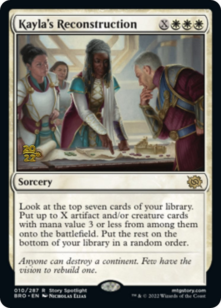 Kayla's Reconstruction [The Brothers' War: Prerelease Promos] | Local Legends
