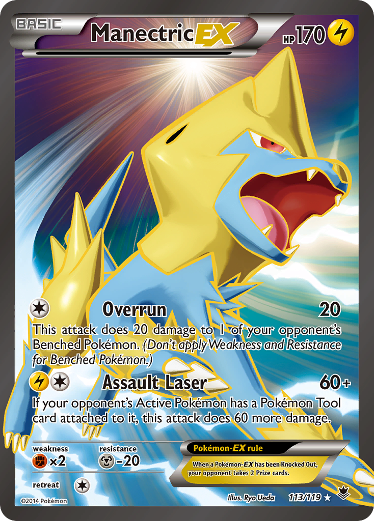 Manectric EX (113/119) [XY: Phantom Forces] | Golgari Games