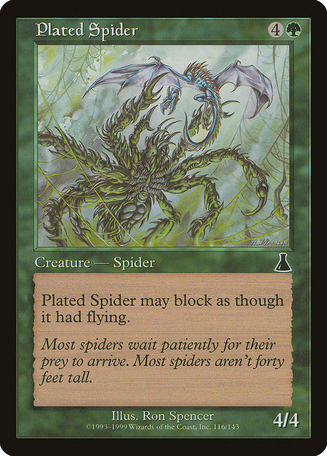 Plated Spider [Urza's Destiny] | Golgari Games