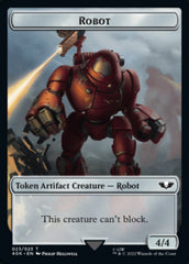 Astartes Warrior // Robot Double-sided Token (Surge Foil) [Universes Beyond: Warhammer 40,000 Tokens] | Golgari Games